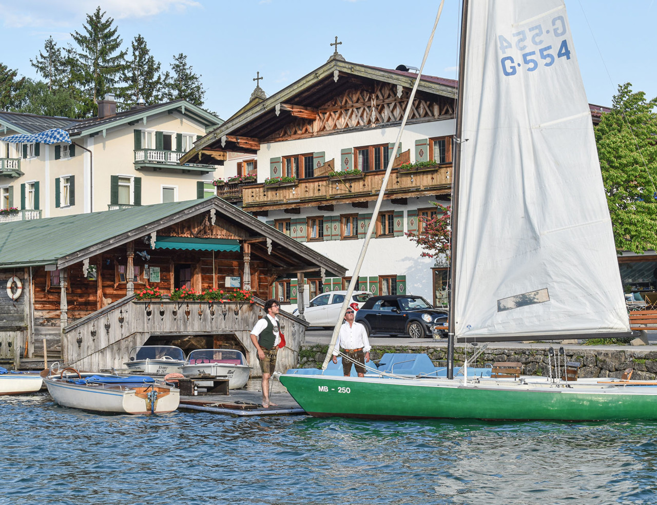 Our sailboats on Lake Tegernsee